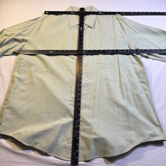 Cherokee Long Sleeve Button Up Shirt Light Green Classic Fit Men's XXL - Picture 4 of 5